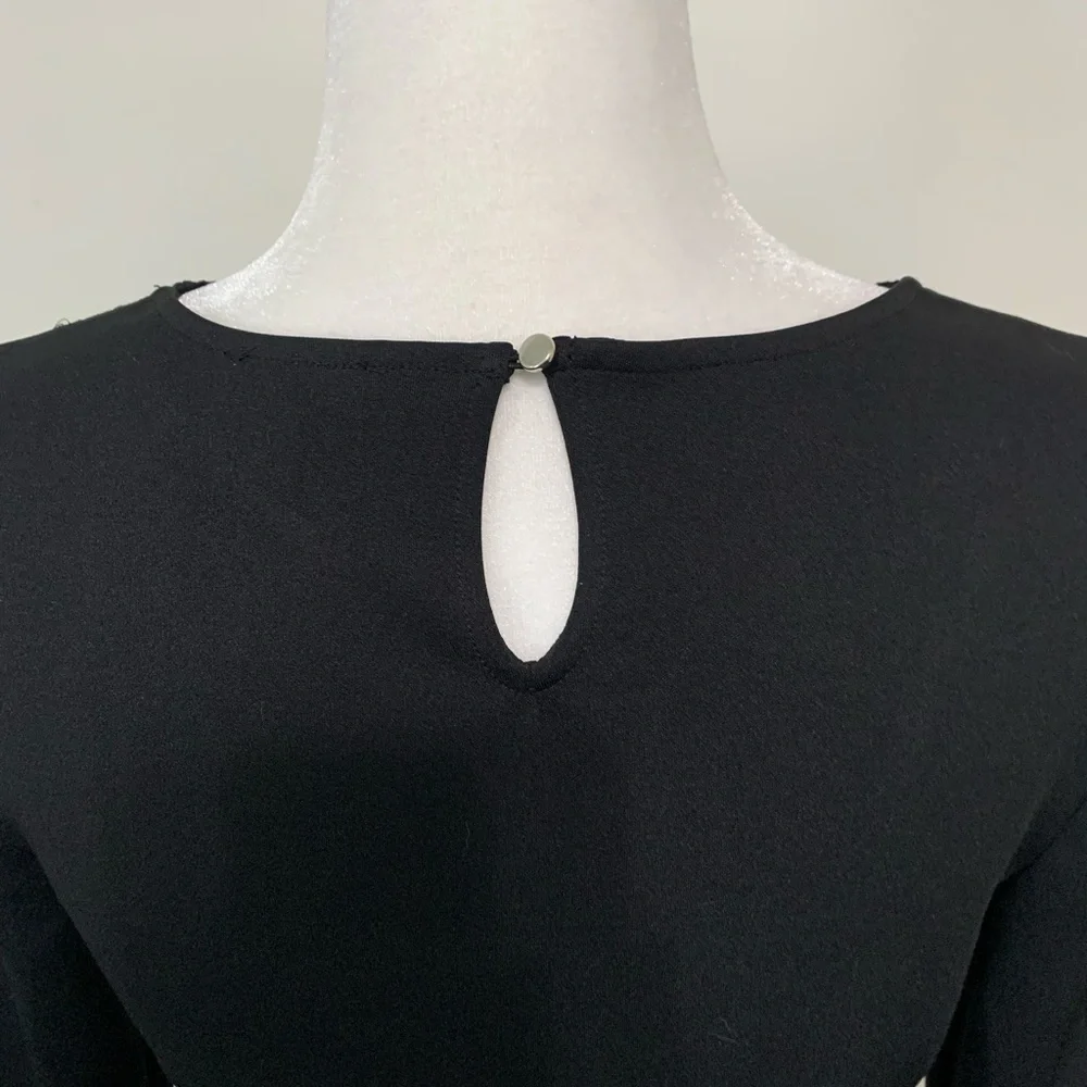 NWT Express Black Lace Top